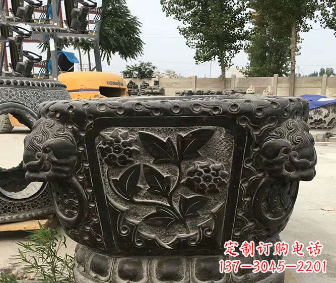 廊坊仿古招财石雕水缸