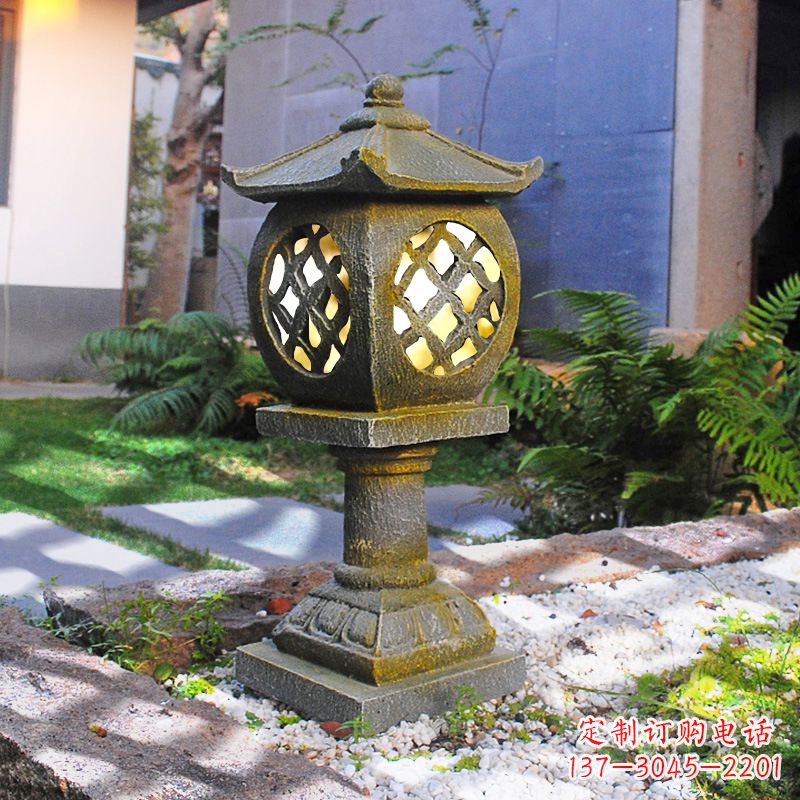 廊坊仿古庭院石雕灯笼,精美雕刻点亮家园
