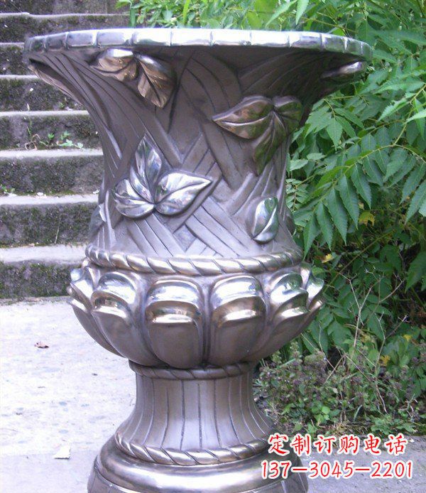 廊坊玻璃钢花盆雕塑