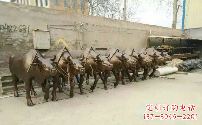 廊坊仿铜玻璃钢动物雕塑