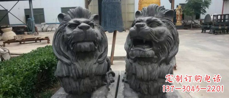 廊坊玻璃钢狮子雕塑