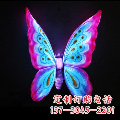 廊坊完美粉色蝴蝶雕塑