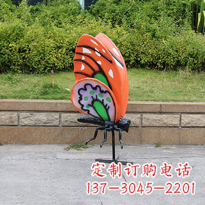廊坊高端红色蝴蝶雕塑