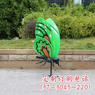 廊坊大号蓝色蝴蝶定制雕塑