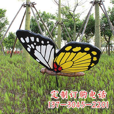 廊坊 黄白黑款蝴蝶雕塑