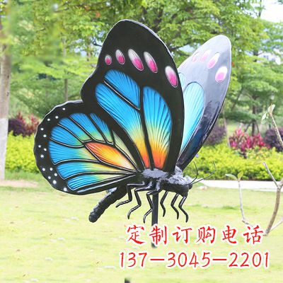 廊坊蓝蝴蝶雕塑-让你的室内空间焕发生机