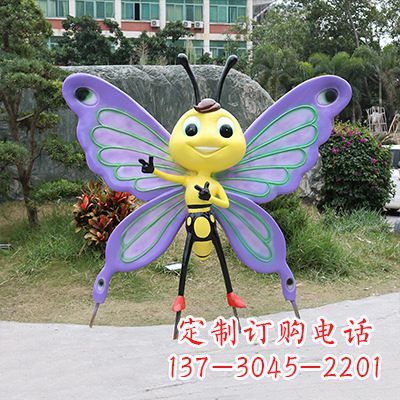 廊坊仿真蝴蝶雕塑,精致多彩、灵动优雅