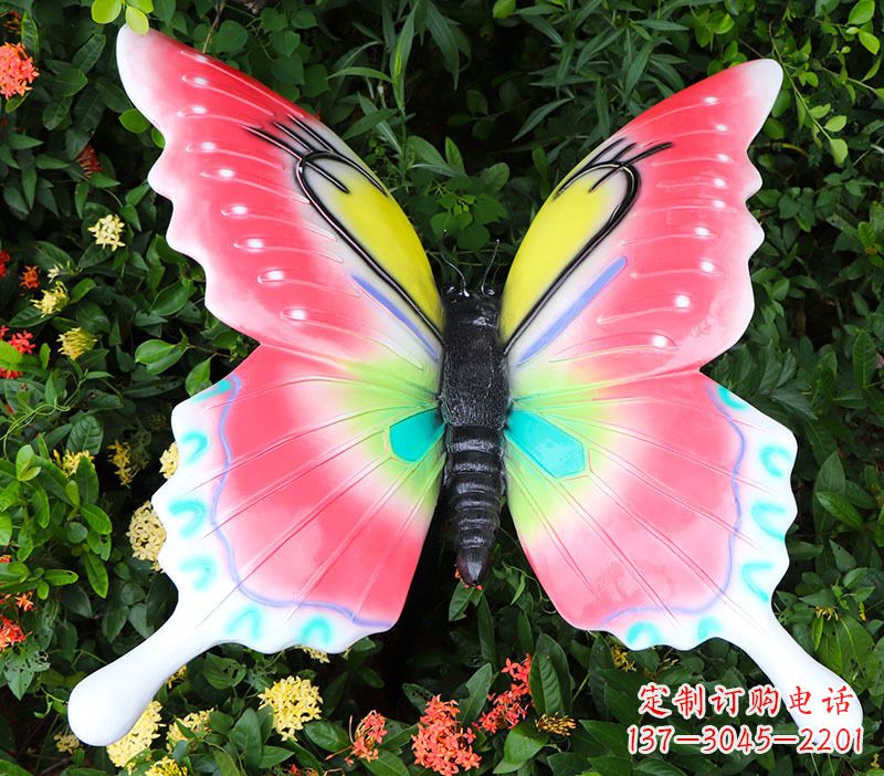 廊坊豪华蝴蝶彩绘树脂雕塑