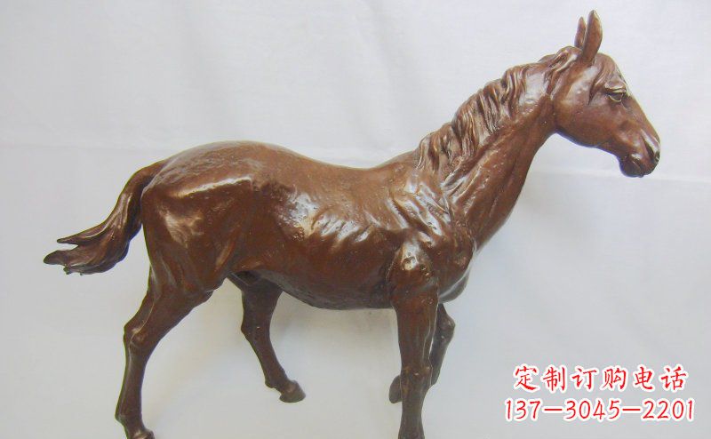 廊坊仿真马铸铜动物雕塑