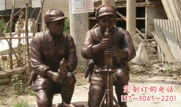 廊坊英勇勇士铜雕