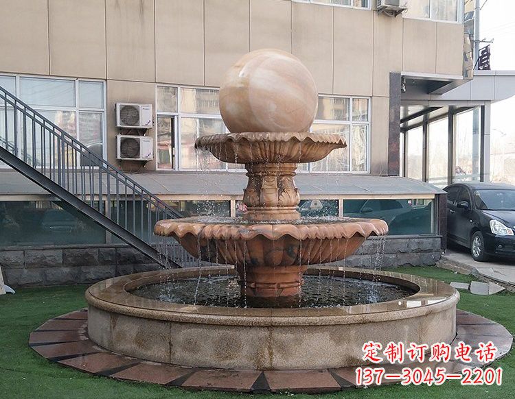 廊坊风水球喷泉石雕 (2)