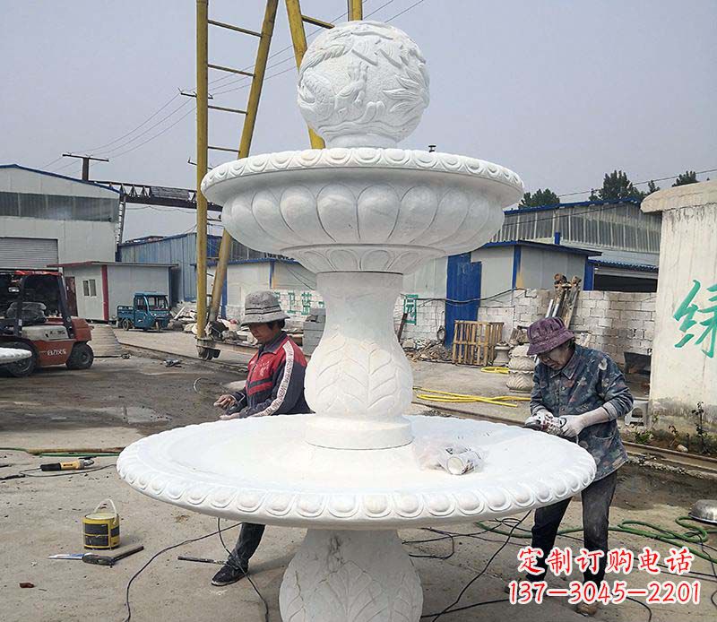 廊坊风水球喷泉石雕1
