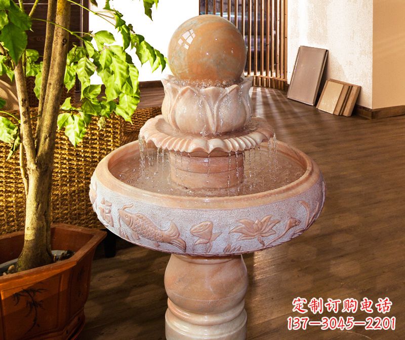 廊坊风水球石雕图片