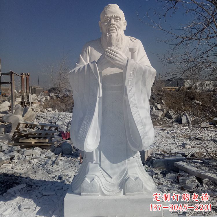 廊坊夫子庙青铜雕塑孔子雕像