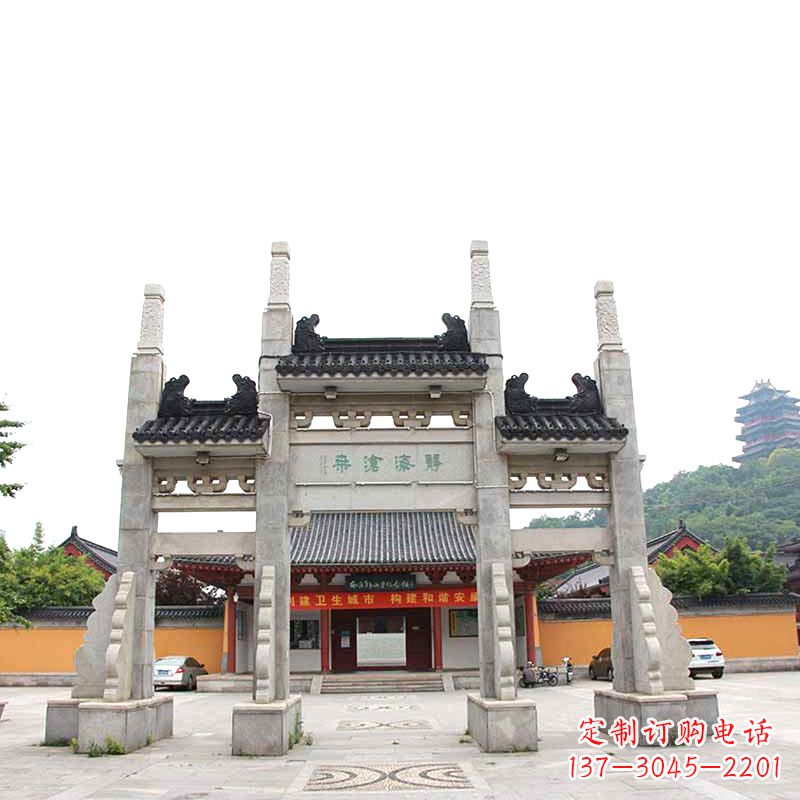 廊坊佛教景区石牌坊