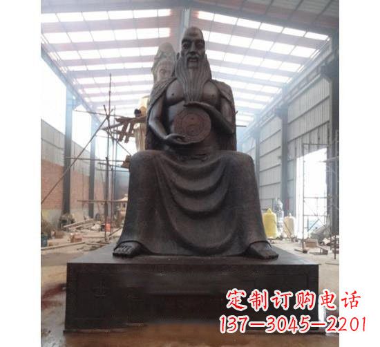 廊坊伏羲铜雕塑,精雕细琢的精美艺术品