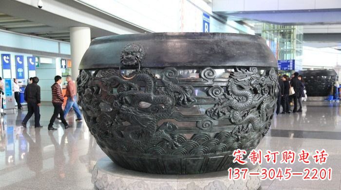 廊坊建筑与自然的和谐景观水缸雕塑
