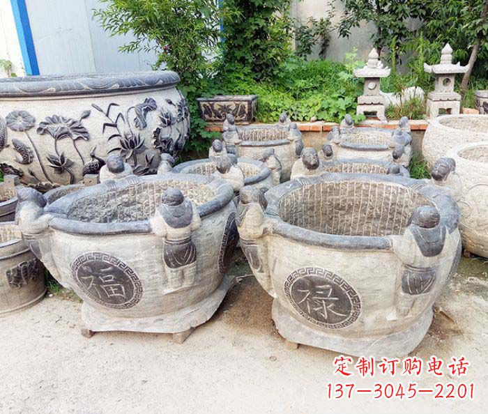 廊坊福禄招财石雕水缸