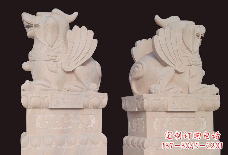 廊坊福星象征吉祥幸福高照貔貅石雕