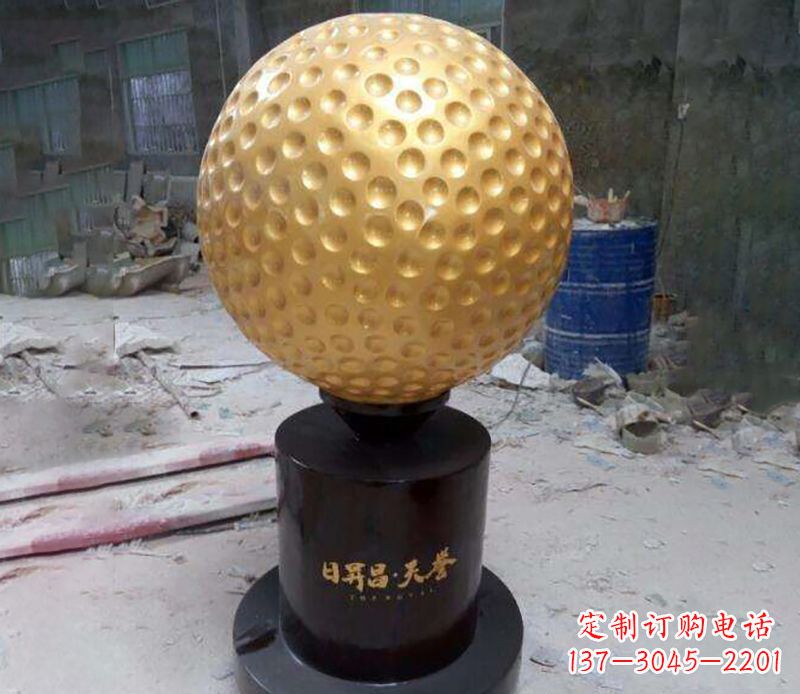廊坊精致高尔夫球铜雕
