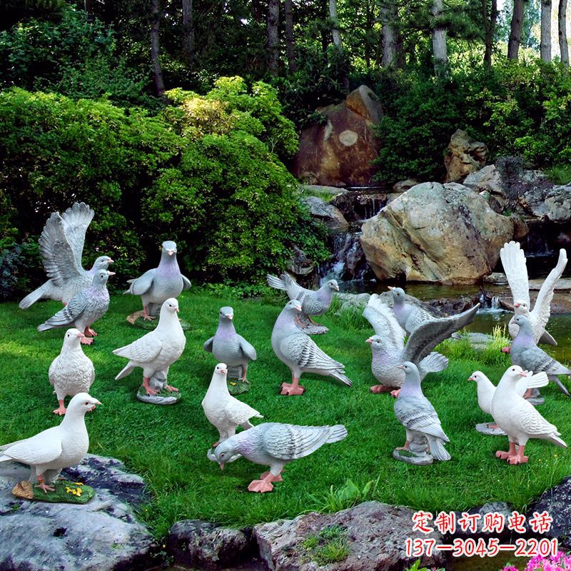 廊坊精致鸽子不锈钢雕塑