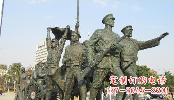廊坊纪念革命先烈的战士雕塑