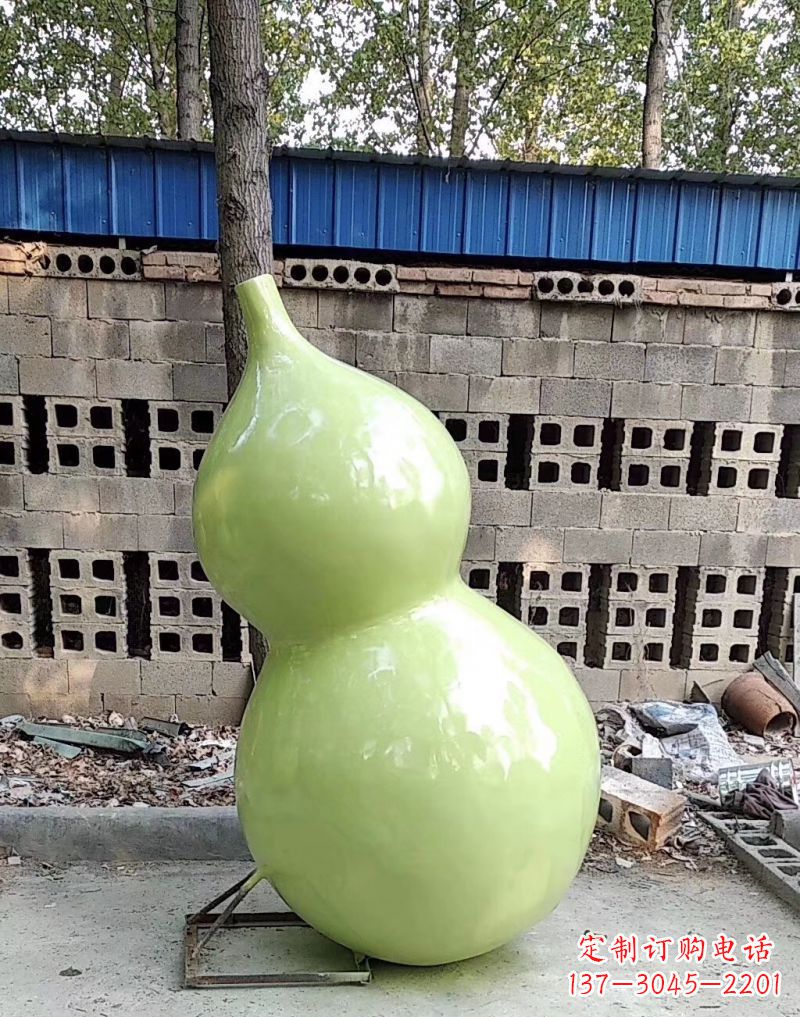 廊坊公园玻璃钢仿真葫芦雕塑