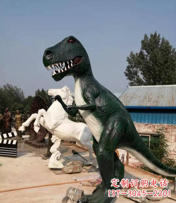 廊坊公园玻璃钢仿真恐龙雕塑