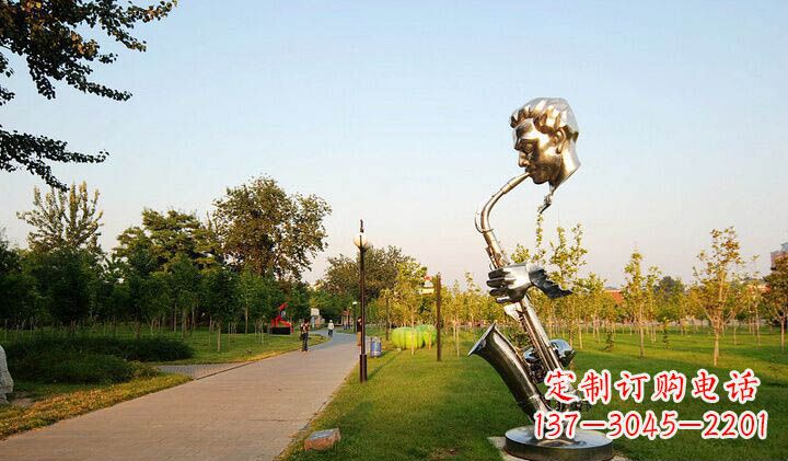 廊坊不锈钢萨克斯抽象雕塑