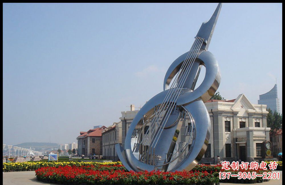 廊坊YFZD-001不锈钢抽象大提琴雕塑