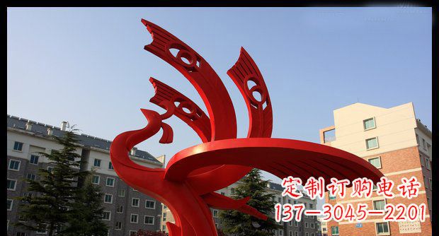 廊坊不锈钢凤凰雕塑