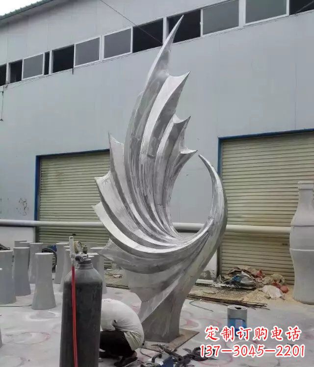 廊坊 不锈钢凤凰抽象雕塑