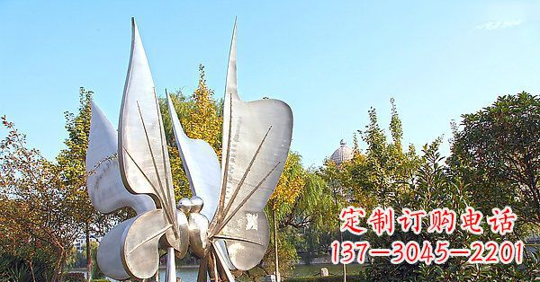 廊坊英伦风格精致不锈钢抽象蝴蝶雕塑
