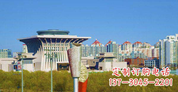 廊坊高端特色不锈钢抽象火炬雕塑