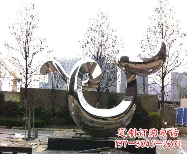 廊坊新品发布不锈钢抽象鲸鱼雕塑