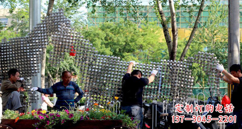 廊坊中领雕塑 - 动物抽象不锈钢雕塑
