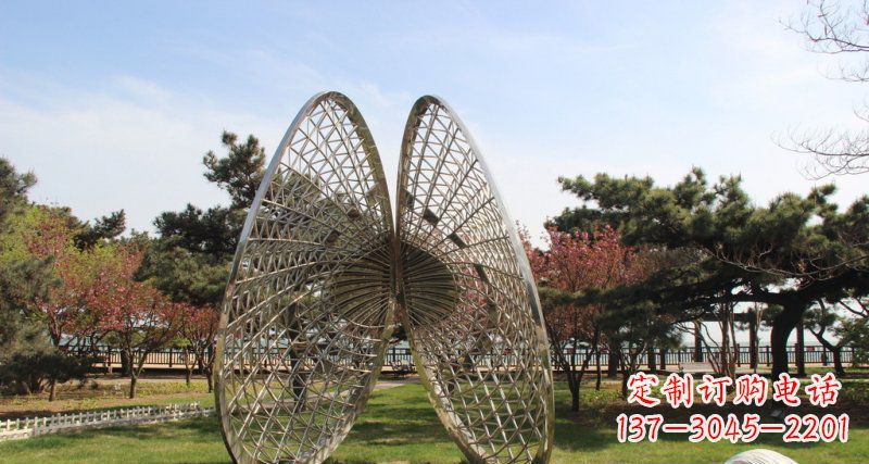 廊坊做工细腻的不锈钢抽象雕刻扇贝雕塑