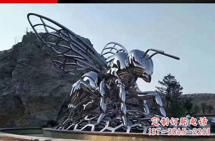 廊坊优雅活泼的不锈钢大型蚂蚁雕塑