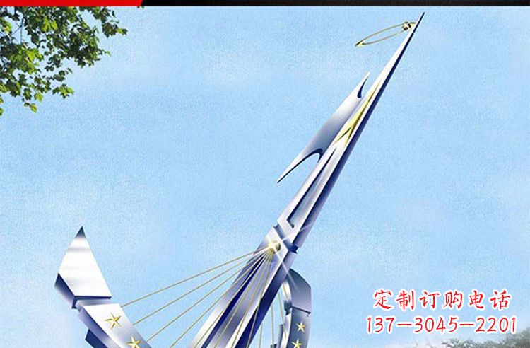 廊坊古典高雅不锈钢帆船雕塑