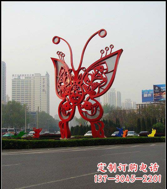 廊坊大型不锈钢蝴蝶雕塑