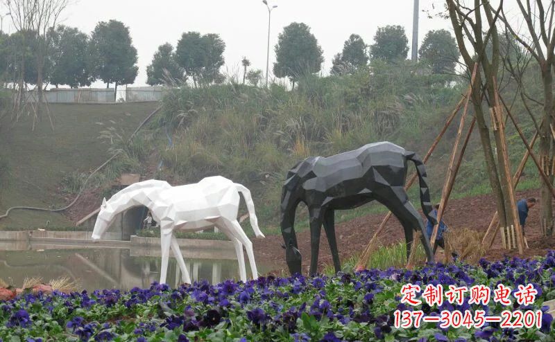 廊坊盛世之美,精美不锈钢动物雕塑
