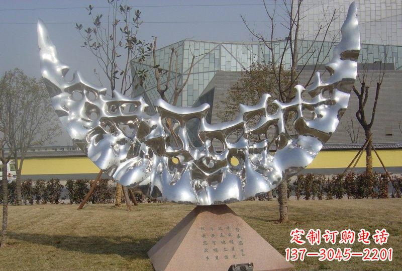 廊坊新款不锈钢月亮景观雕塑