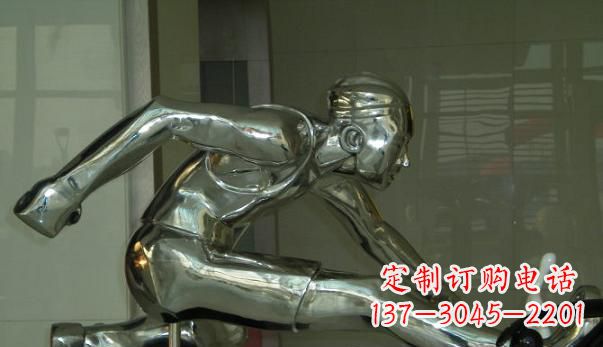廊坊不锈钢运动员雕塑