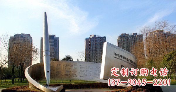 廊坊精美且精致的不锈钢钢笔雕塑