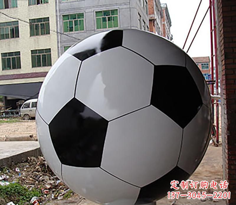 廊坊优质不锈钢足球雕塑