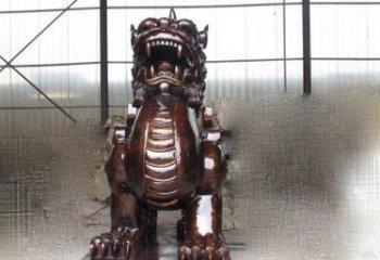 廊坊来自古老文化的獬豸铜雕