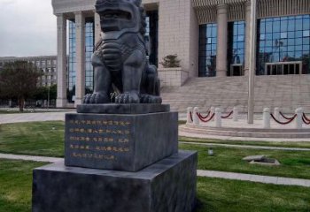 廊坊法院神兽獬豸雕塑--正大光明庇护激励雕塑