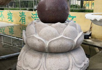 廊坊金色彩绘风水球雕塑