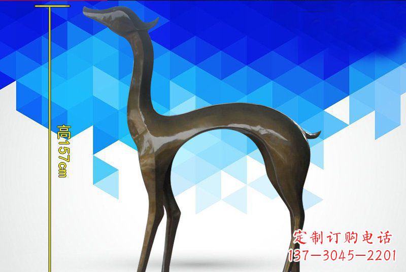 廊坊铜质雕刻小鹿雕
