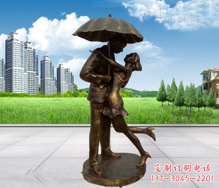 廊坊情侣铜雕,浪漫定制